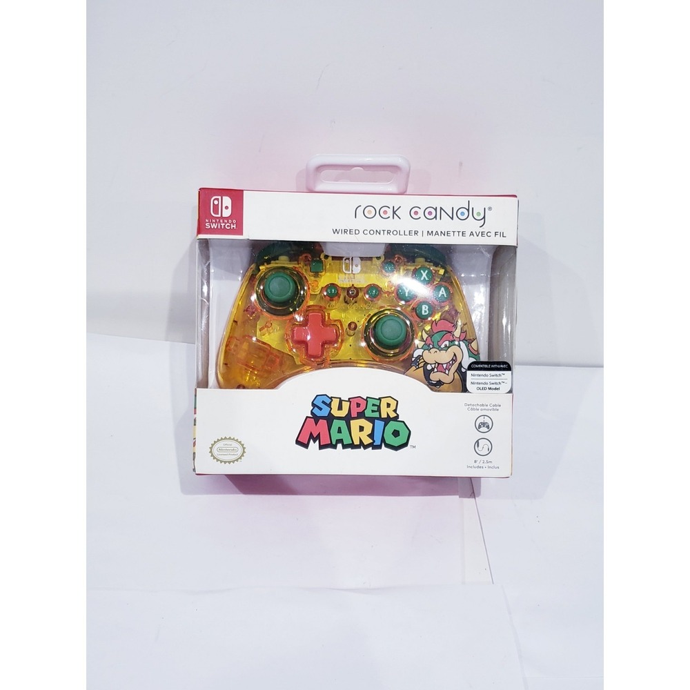 Rock Candy Wired Controller­ for Nintendo Switch Bowser - New